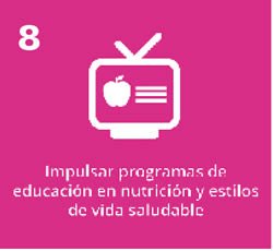 Impulsar programas de educación en nutrición, ejercicio físico y hábitos de vida saludable